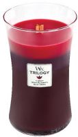 WoodWick Trilogy Sun Ripened Berries illatos gyertya fa kanóccal 609,5 g