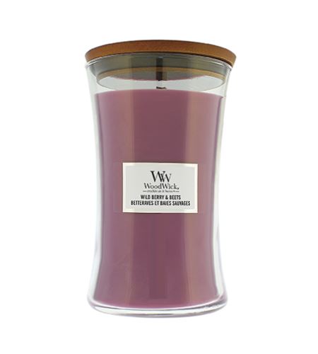 WoodWick Wild Berry & Beets illatos gyertya fa kanóccal 609,5 g