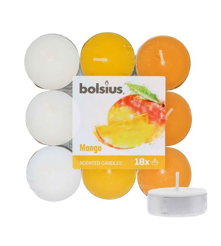 Bolsius Scented Tealights Mango 4h teamécses 18 db