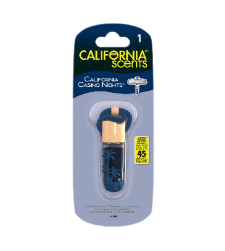 California Scents Hanging Vial California Casino Nights illat autóba 5 ml