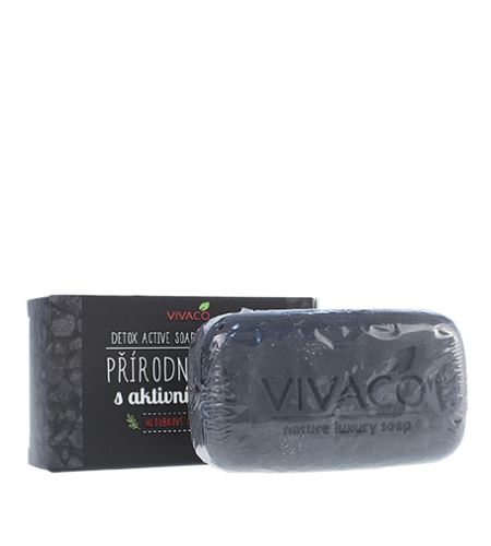 Vivaco Detox természetes szilárd szappan aktív szénnel 2% 100 g