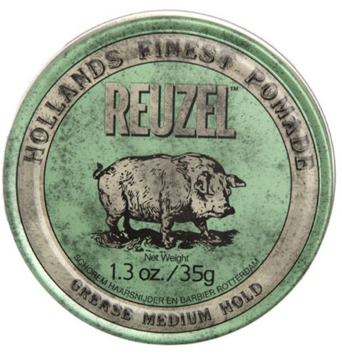 REUZEL Styling Green Pomade Grease Medium Hold hajpomádé közepes rögzítéssel és fényességgel férfiaknak