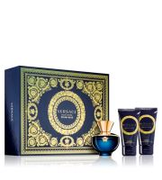Versace Dylan Blue Pour Femme ajándék szett nőknek Eau de Parfum 50 ml + testápoló tej 50 ml + tusfürdő gél 50 ml