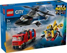 LEGO® City 60462 Helikopter, tűzoltóautó és tengeralattjáró egy csomagban (4)