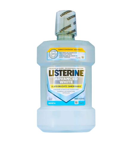 Listerine Advanced White Mild Taste szájvíz fehérítő hatással 1000 ml