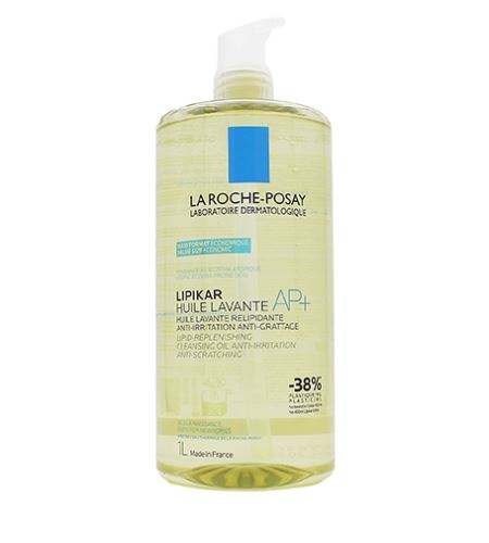 La Roche-Posay Lipikar AP+ bőrpuhító, relipidáló, irritáció elleni tisztítóolaj