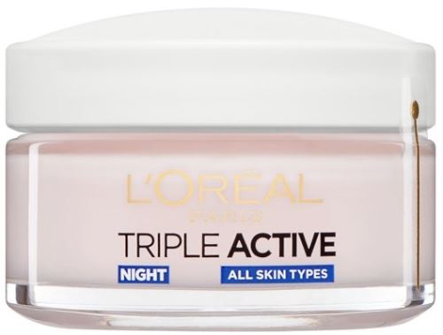 L'Oréal Paris Triple Active éjszakai hidratáló krém minden bőrtípusra   50 ml