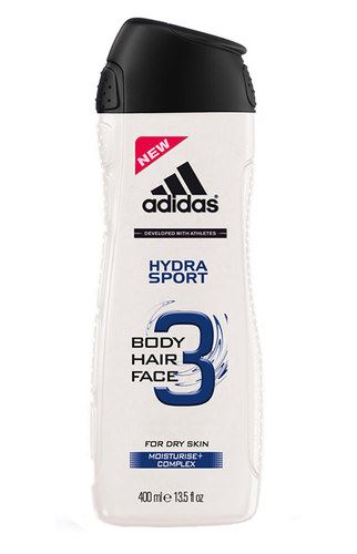 Adidas Hydra Sport 3in1 tusfürdő gél 250 ml Férfiaknak