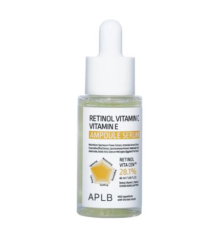 APLB Retinol Vitamin C Vitamin E Ampoule Serum anti-age ampullás szérum 40 ml