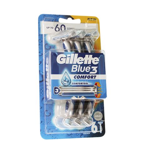 Gillette Blue3 jednorázové holítko 6ks Férfiaknak
