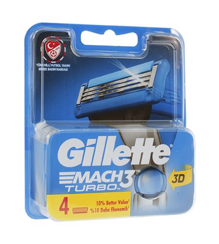 Gillette Mach3 Turbo tartalék pengék férfiaknak