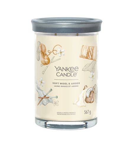 Yankee Candle Soft Wool & Amber signature tumbler nagy 567 g