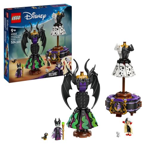 LEGO® │ Disney 43262 Demóna és Szörnyella De Frász ruhái