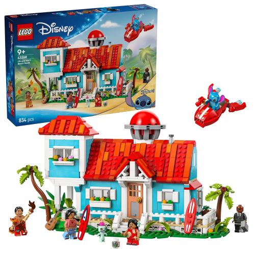 LEGO® │ Disney 43268 Lilo ás Stitch tengerparti háza