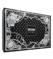 Moschino Toy Boy ajándék szett férfiaknak parfémovaná voda 100 ml + balzám po holení 100 ml + sprchový gel 100 ml + parfémovaná voda 10 ml (1)