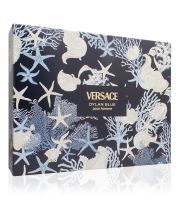 Versace Dylan Blue Pour Homme ajándék szett férfiaknak Eau de Toilette 50 ml + tusfürdő gél 50 ml + borotválkozás utáni balzsam 50 ml (1)