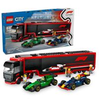 LEGO® City 60445 F1®-es kamion, RB20 és AMR24 F1®-es autókkal
