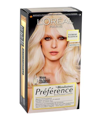 L'Oréal Paris Préférence les Blondissimes Hair Colour hajfesték 1 db Extreme Platinum