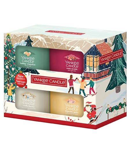 Yankee Candle Apres Ski votív gyertya üvegben 4x37 g