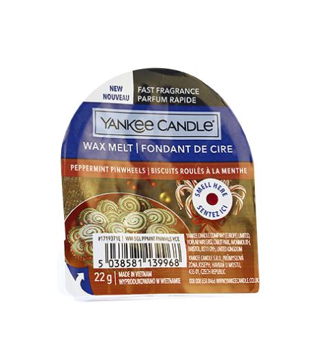 Yankee Candle Peppermint Pinwheels illatos viasz 22 g