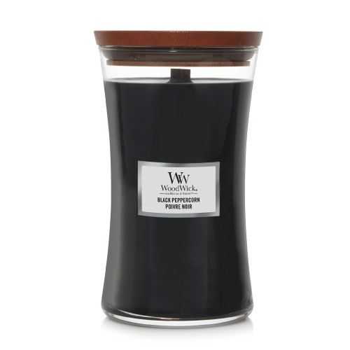 WoodWick Black Peppercorn illatos gyertya fa kanóccal 609,5 g
