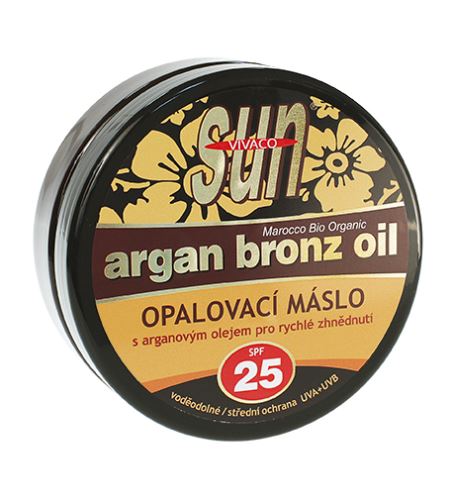 Vivaco SUN Argan Bronz Oil napozó testvaj bio argánolajjalSPF 25 200 ml