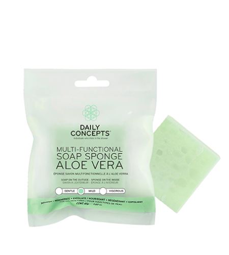 Daily Concepts Aloe Vera Multi-Functional Soap Sponge multifunkcionális szappanos szivacs 45 g