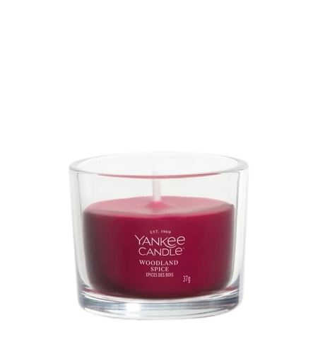 Yankee Candle Woodland Spice votív gyertya üvegben 37 g