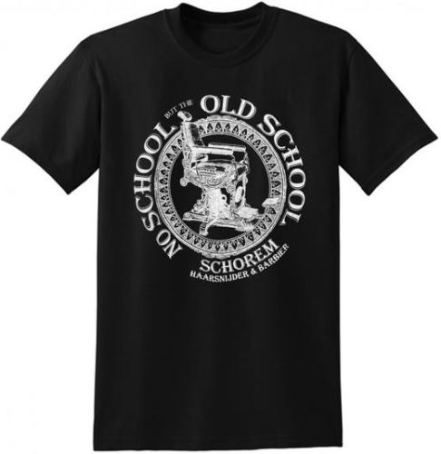 REUZEL Old School T-Shirt Black férfi póló