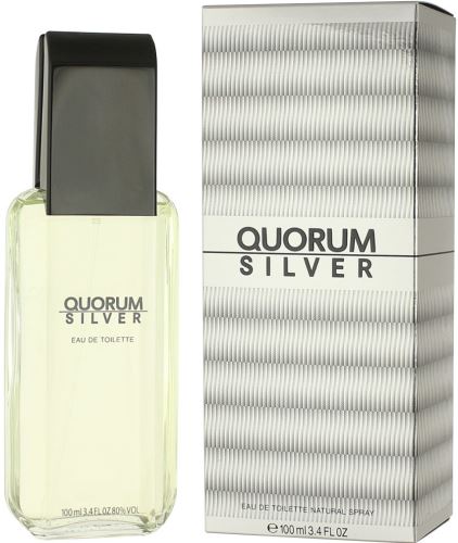 Antonio Puig Quorum Silver Eau de Toilette férfiaknak 100 ml