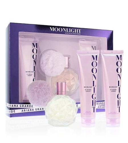 Ariana Grande Moonlight ajándék szett nőknek Eau de Parfum 100 ml + testápoló krém 100 ml + tusfürdő gél 100 ml