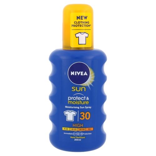 Nivea Sun Protect & Moisture Sun Spray SPF30 napozó spray unisex 200 ml