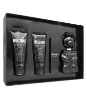 Moschino Toy Boy ajándék szett férfiaknak parfémovaná voda 100 ml + balzám po holení 100 ml + sprchový gel 100 ml + parfémovaná voda 10 ml (2)