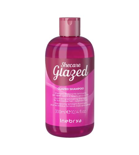 INEBRYA Shecare Glazed Illuminating Laminating Shampoo ragyogó sampon a hajra
