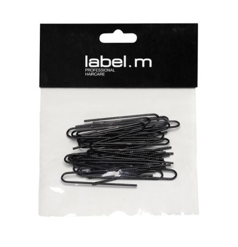 label.m  Unisex alakú hajtű csavart fekete (40 db) Nőknek 50 mm