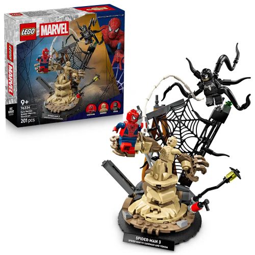 LEGO® ǀ Marvel 76334 Pókember és Homokember óriási csatája