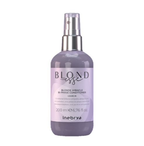 INEBRYA BLONDESSE Blonde Miracle Bi-Phase Conditioner kétfázisú kondicionáló sárgás elszíneződés ellen 200 ml