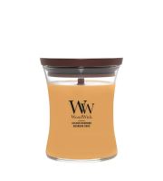 WoodWick Golden Bourbon illatos gyertya fa kanóccal 275 g