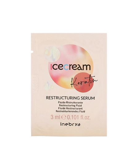 INEBRYA Ice Cream Keratin keratin alapú helyreállító szérum 3 ml