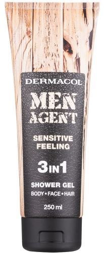 Dermacol Men Agent Sensitive Feeling 3in1 tusfürdő gél férfiaknak 250 ml