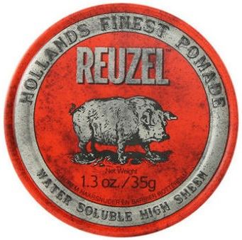 REUZEL Styling Red Pomade Water Soluble hajpomádé közepes rögzítéssel és nagy fényességgel férfiaknak