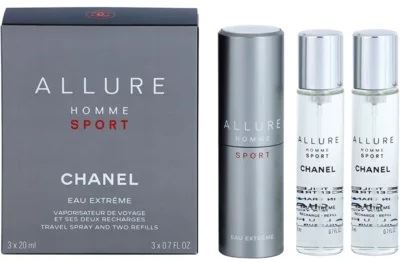 Chanel Allure Homme Sport Eau Extreme EDT 3x20 ml Férfiaknak tölthető flakon
