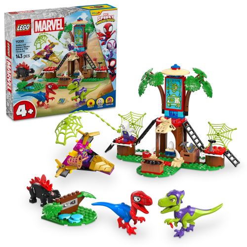 LEGO® Marvel Spidey a jeho úžasní přátelé 11200 Pókember és Gobby raptorcsatája a lombház főhadiszálláson