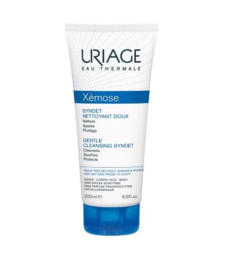 URIAGE Xémose Gentle Cleansing Syndet finom tisztító gélkrém száraz és atópiás bőrre 200 ml