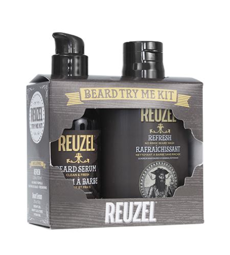 REUZEL Clean & Fresh Beard Try Me Kit  ajándék szett Férfiaknak