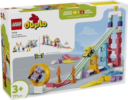 LEGO® DUPLO® Városi kalandok 3 az 1-ben kreatív ugratók és járművek 10478