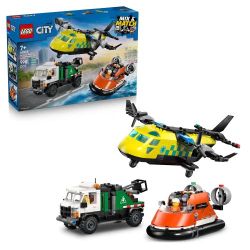 LEGO® City 60505 Repülőgép, emelőkosaras kocsi és légpárnás jármű remix