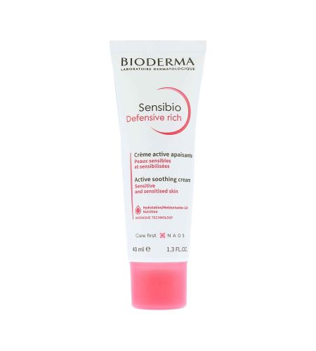 Bioderma Sensibio Defensive Rich nyugtató arcápoló krém 40 ml