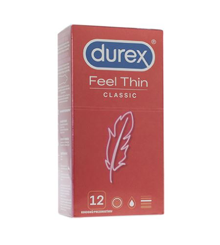 Durex Feel Thin Classic óvszerek 12 db