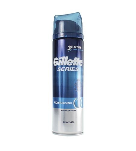 Gillette Series Moisturising borotválkozási gél hidratáló hatással 200 ml Férfiaknak
